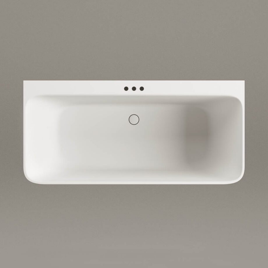 Seinaäärne kivivann PAA QUADRO WALL 160,5×76 cm, matt Silkstone 6 Пристенная ванна PAA QUADRO WALL 160,5x76 cm, Silkstone – 6