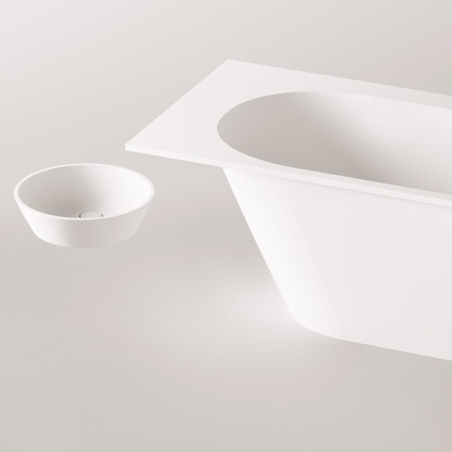 Mõõdu järgi kivivann PAA DECO SHAPE RE 170–200×82,5 cm, matt Silkstone 5 Ванна по размеру PAA DECO SHAPE RE, Silkstone – 5