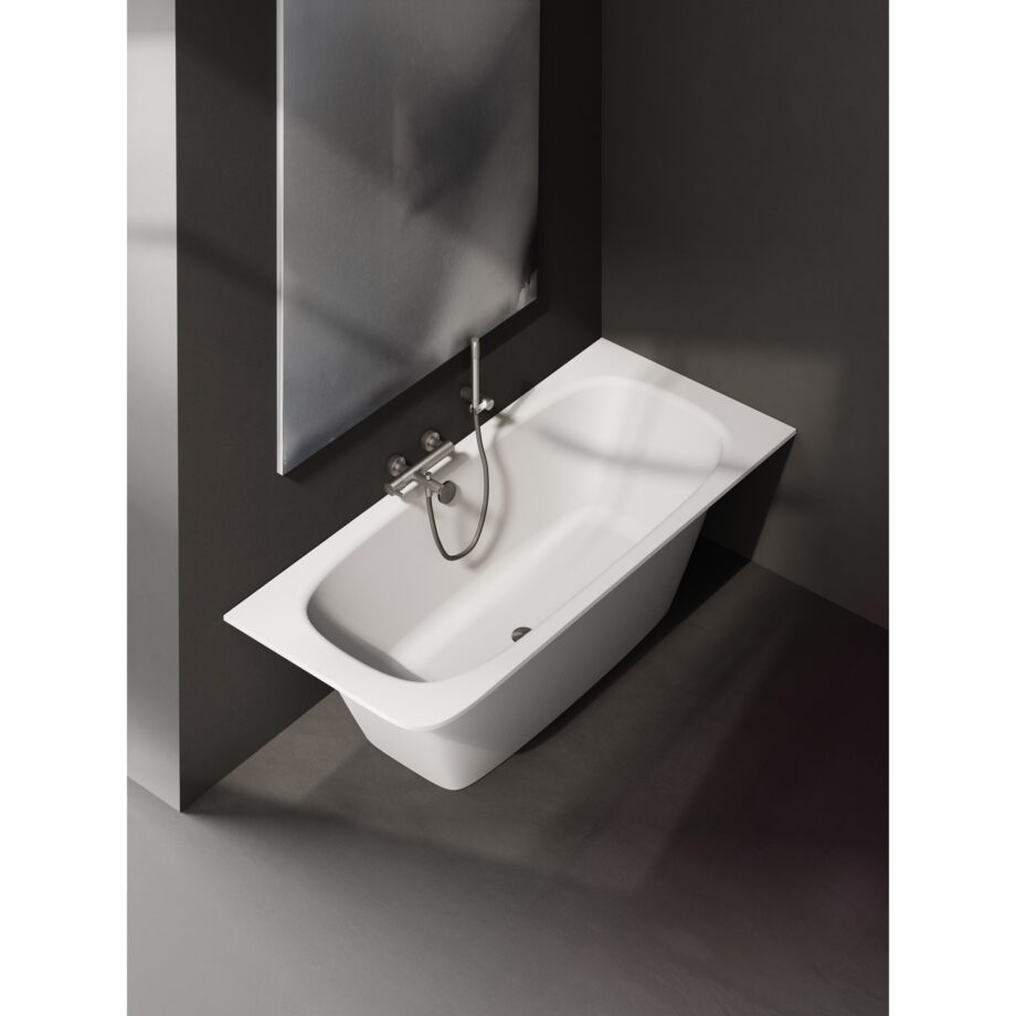 Встраиваемая ванна PAA SMART 150 A, литьевой камень – 4