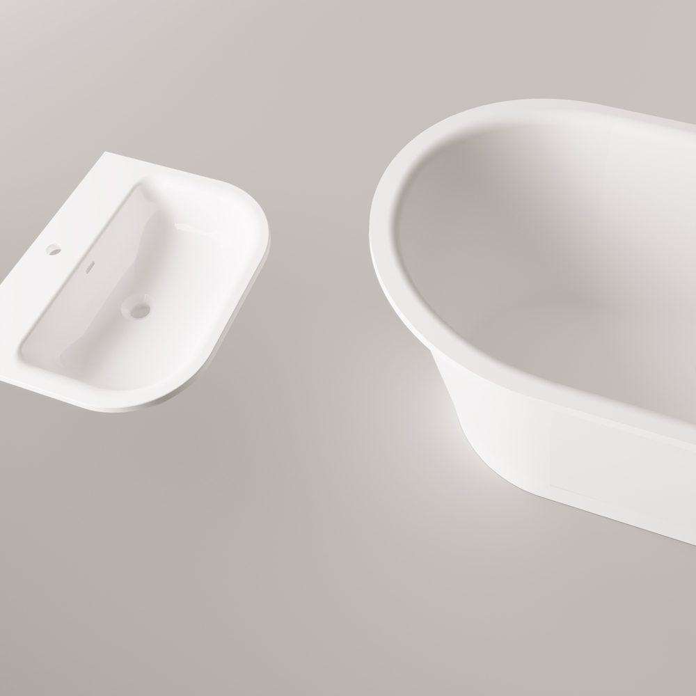 Встраиваемая ванна PAA VARIO XL AB, литьевой камень – 11