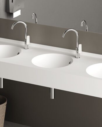 Раковина со столешницей на заказ PAA ROUND MTM, Silkstone