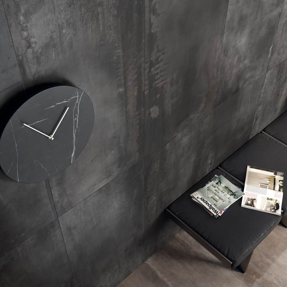 Керамическая плитка под металл ABK Interno 9 Mud, 60x60 см, 8,5 мм, полуполированная (lappato)
