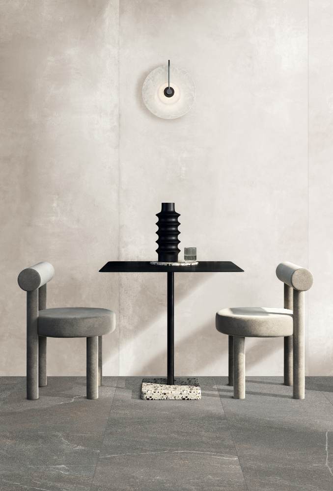 Керамическая плитка под металл ABK Interno 9 Pearl, 60x60 см, 8,5 мм, полуполированная (lappato)