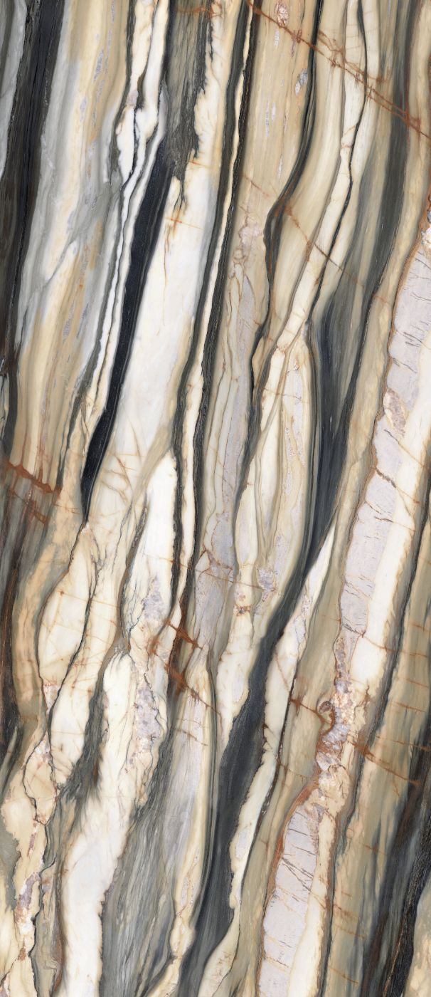 Marmorimustriga suurplaat ABK Sensi 900 Oyster Gold 120x280 cm – plaat