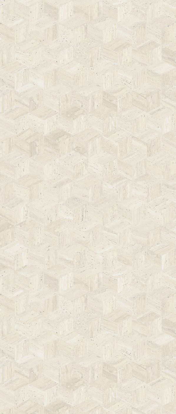 Декоративная плитка под камень ABK Sensi Roma Cube Ivory, 120x280 см, 6 мм, матовая