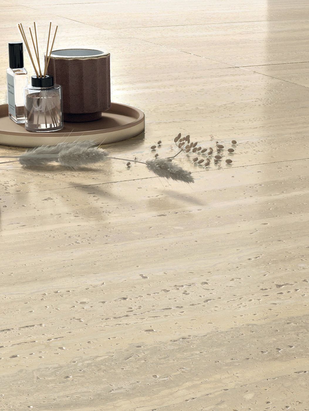 Керамогранит под камень ABK Sensi Roma Cream, 60x120 см, 8,5 мм, структурированная, противоскользящая R11