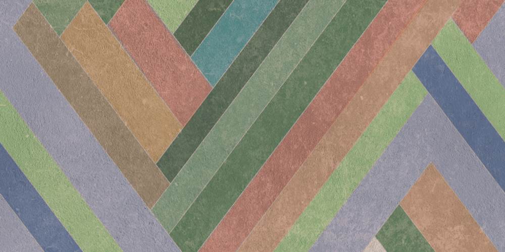 Декоративная керамическая плитка с рисунком ABK Wide&Style Blocks Sage, 120x240 см (4 x 60x120 см), 8,5 мм, матовая