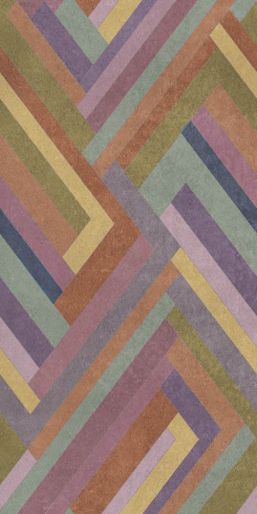 Крупноформатная декоративная плита с рисунком ABK Wide&Style Blocks Hazel, 160x320 см, 6 мм, матовая