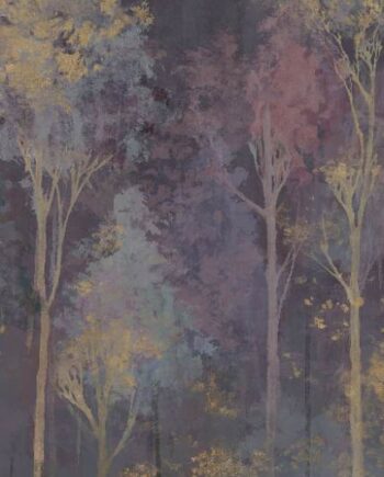 Крупноформатная декоративная плита с рисунком ABK Wide&Style Trees Purple A, 120x280 см, 6 мм, матовая