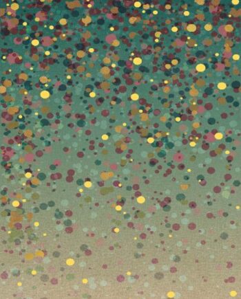 Крупноформатная декоративная плита с рисунком ABK Wide&Style Confetti Green A, 160x320 см, 6 мм, матовая