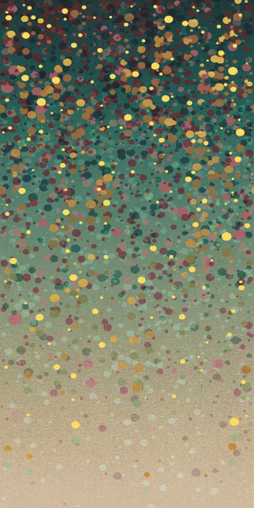 Крупноформатная декоративная плита с рисунком ABK Wide&Style Confetti Green B, 160x320 см, 6 мм, матовая