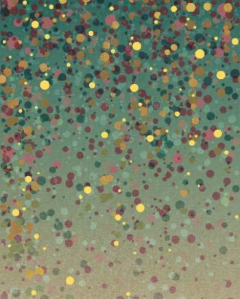 Крупноформатная декоративная плита с рисунком ABK Wide&Style Confetti Green A, 120x280 см, 6 мм, матовая