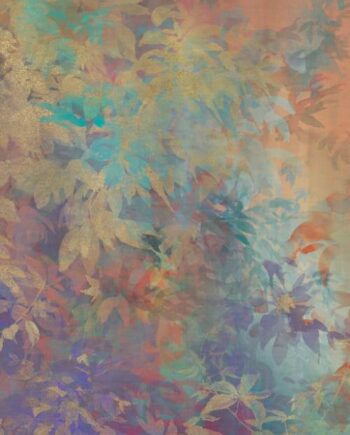 Крупноформатная декоративная плита с рисунком ABK Wide&Style Foliage Orange A, 160x320 см, 6 мм, матовая