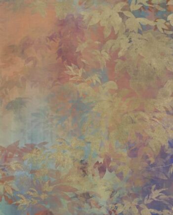 Крупноформатная декоративная плита с рисунком ABK Wide&Style Foliage Orange B, 160x320 см, 6 мм, матовая