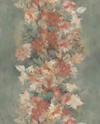 Крупноформатная декоративная плита с рисунком ABK Wide&Style Peonies, 120x280 см, 6 мм, матовая