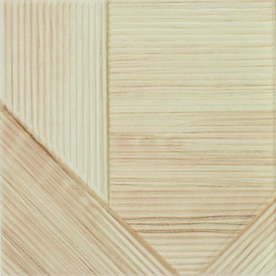 187547-1 Triibulise 3D reljeefiga keraamiline seinaplaat Dune Stripes Mix Bamboo, 25x25 cm, 10 mm, bambus