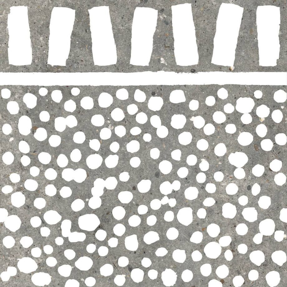 Декоративная керамическая плитка под камень ABK Poetry Stone Fringe Grey, 60x60 см, 8,5 мм, матовая