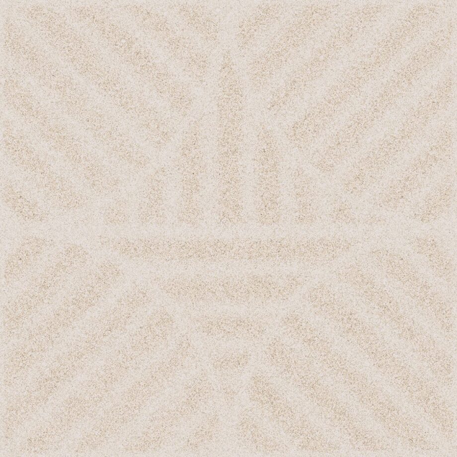 Декоративная керамическая плитка с узором ABK Moooi Sandy Reiki Rhea Ivory B, 60x60 см, 8,5 мм, натуральная матовая