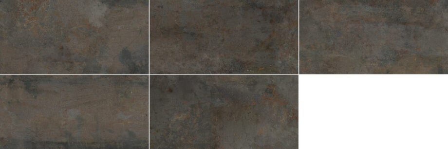 187728-2 Roostes metalli efektiga portselanplaat Dune Diurne Oxide, 60x120 cm, 10 mm, roostepruun