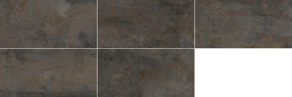 Roostes metalli efektiga portselanplaat Dune Diurne Oxide, 60x120 cm, 10 mm, roostepruun