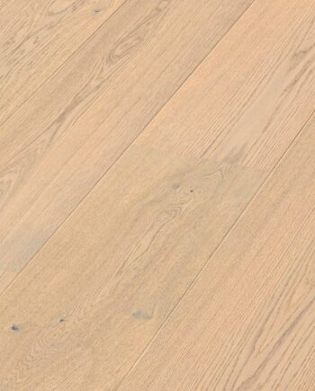 Дубовый паркет Meister, Lindura HD 400, Milk cream oak lively 20228, 1 полоса, 2200 x 270 мм, брашированная, ультраматовый лак