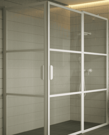 Душевой уголок Hietakari Bläk 763 Tokyo, распашная дверь + распашная дверь с неподвижной частью