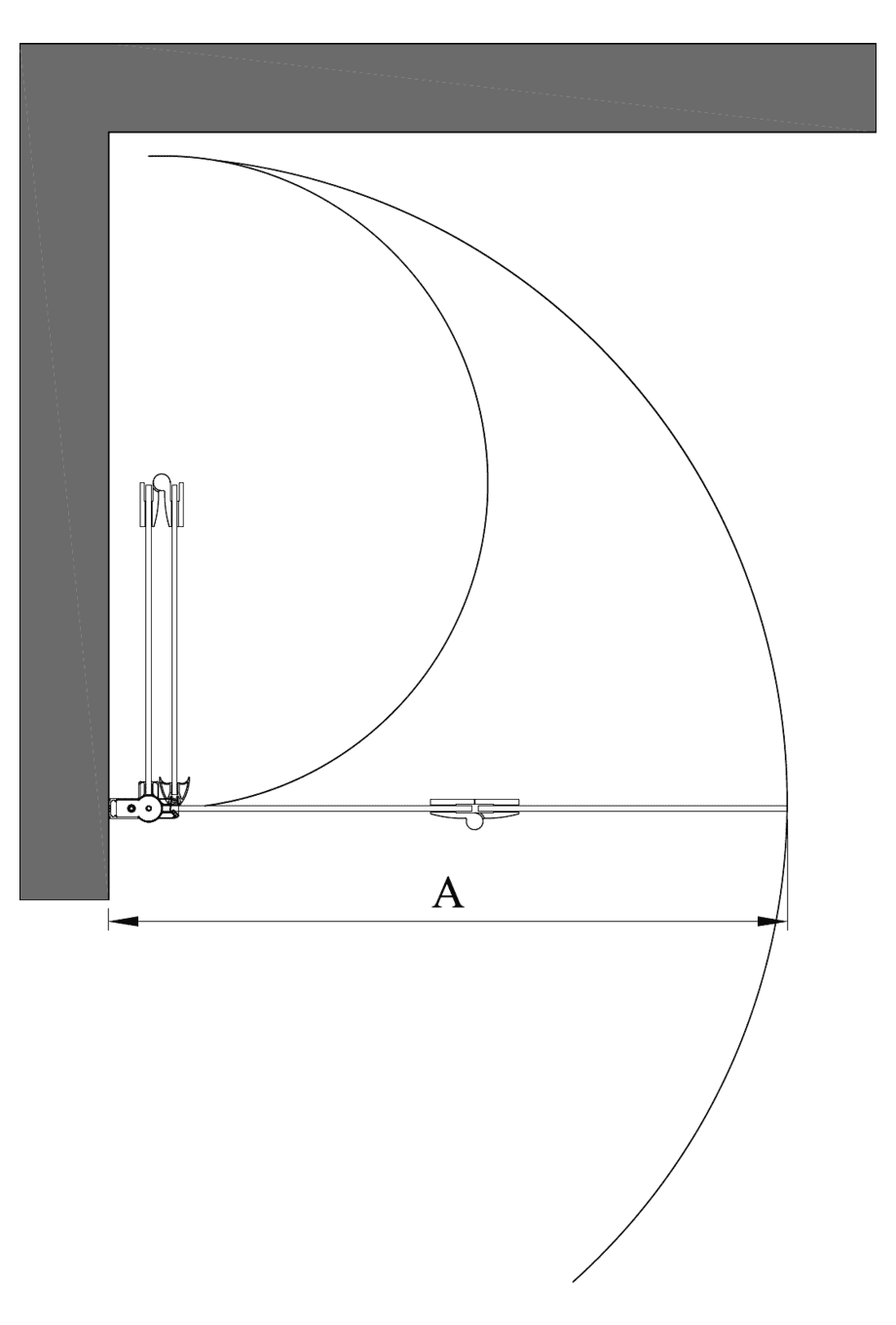 Складная душевая стенка Hietakari Infinia 213 – 2