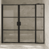 Душевая перегородка в нишу Hietakari Bläk 748 Tokyo, профиль Mocha, бронзовое тонированное стекло