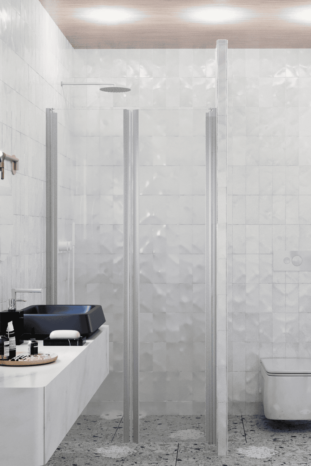 Душевая перегородка в нишу Hietakari Infinia 241, распашная дверь + распашная дверь – 4