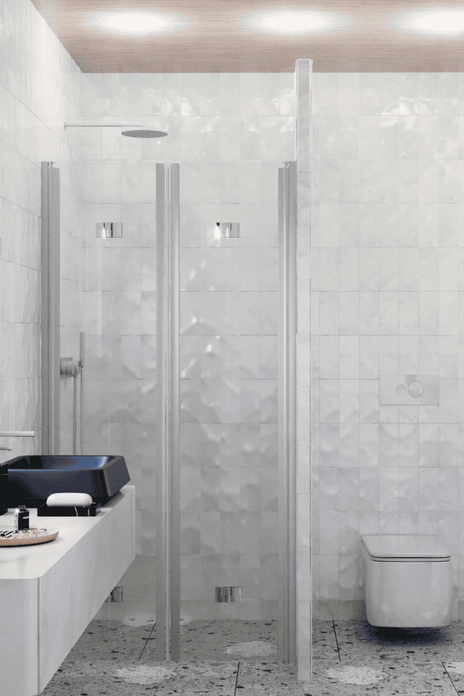 Душевая перегородка в нишу Hietakari Infinia 245, складная дверь + складная дверь – 4