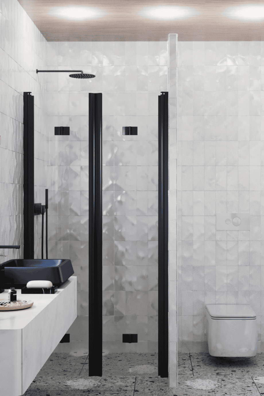 Душевая перегородка в нишу Hietakari Infinia 245, складная дверь + складная дверь – 5