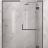 Душевая перегородка в нишу Hietakari Vetro 524, латунная фурнитура, прозрачное стекло Душевая перегородка в нишу Hietakari Vetro 524, латунная фурнитура, прозрачное стекло