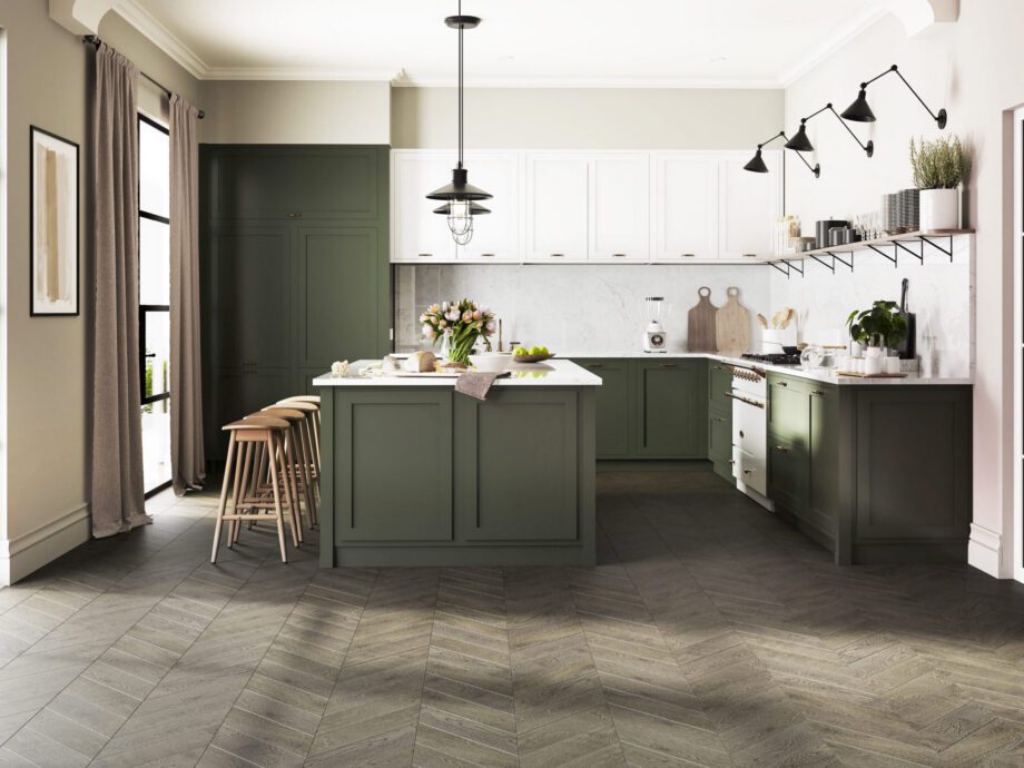 Французская ёлочка дуб Esta Nordic S Lava Grey экстраматовый лак – крупный план Французская ёлочка дуб Esta Nordic S Lava Grey экстраматовый лак – 3