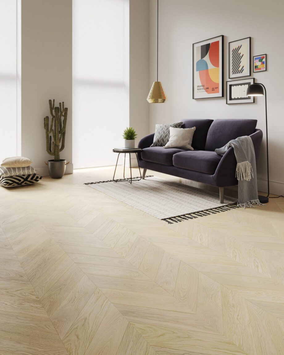 Французская ёлочка дуб Esta Nordic S Linen экстраматовый лак – крупный план Французская ёлочка дуб Esta Nordic S Linen экстраматовый лак – 3
