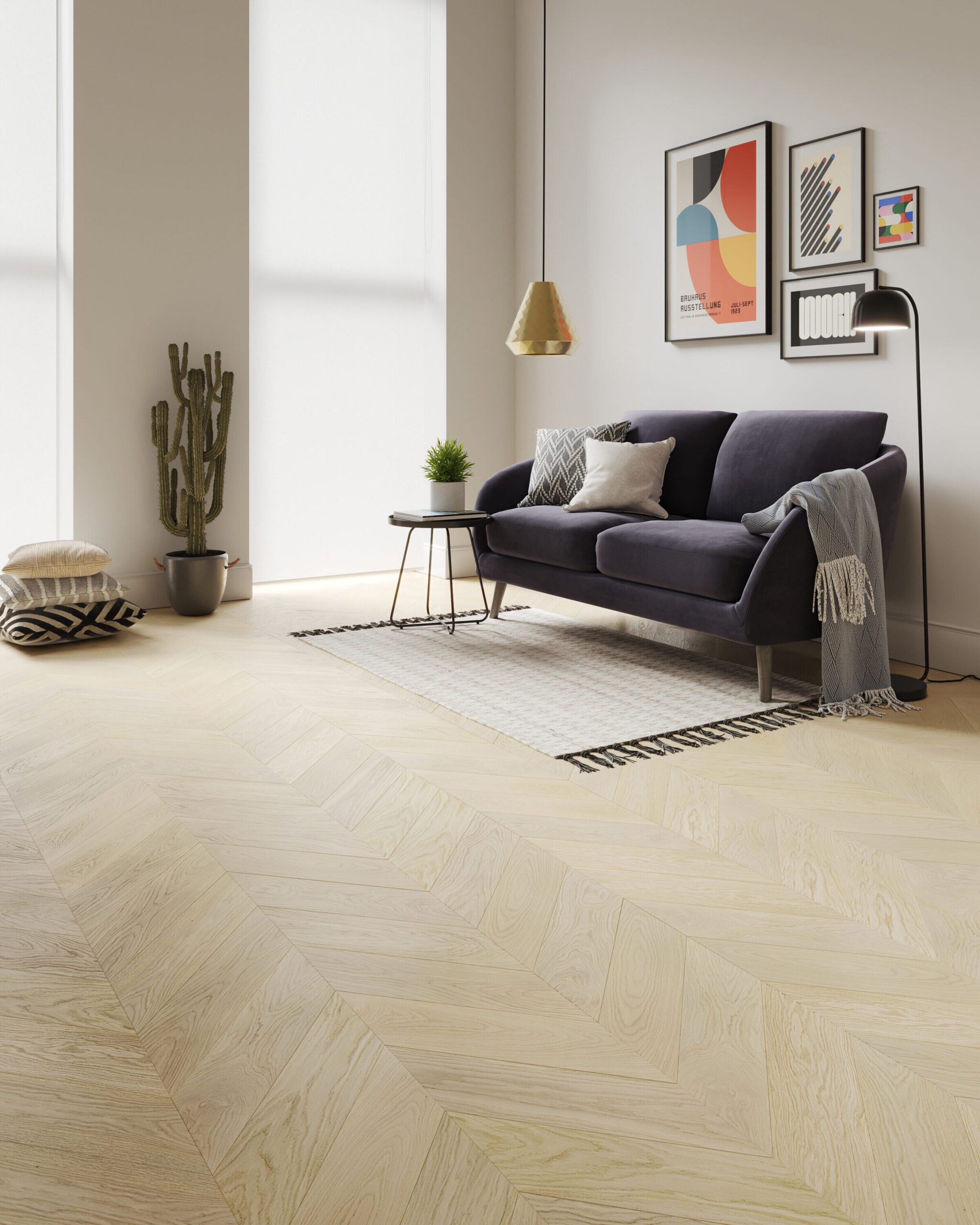 Французская ёлочка дуб Esta Nordic S Linen экстраматовый лак – 3
