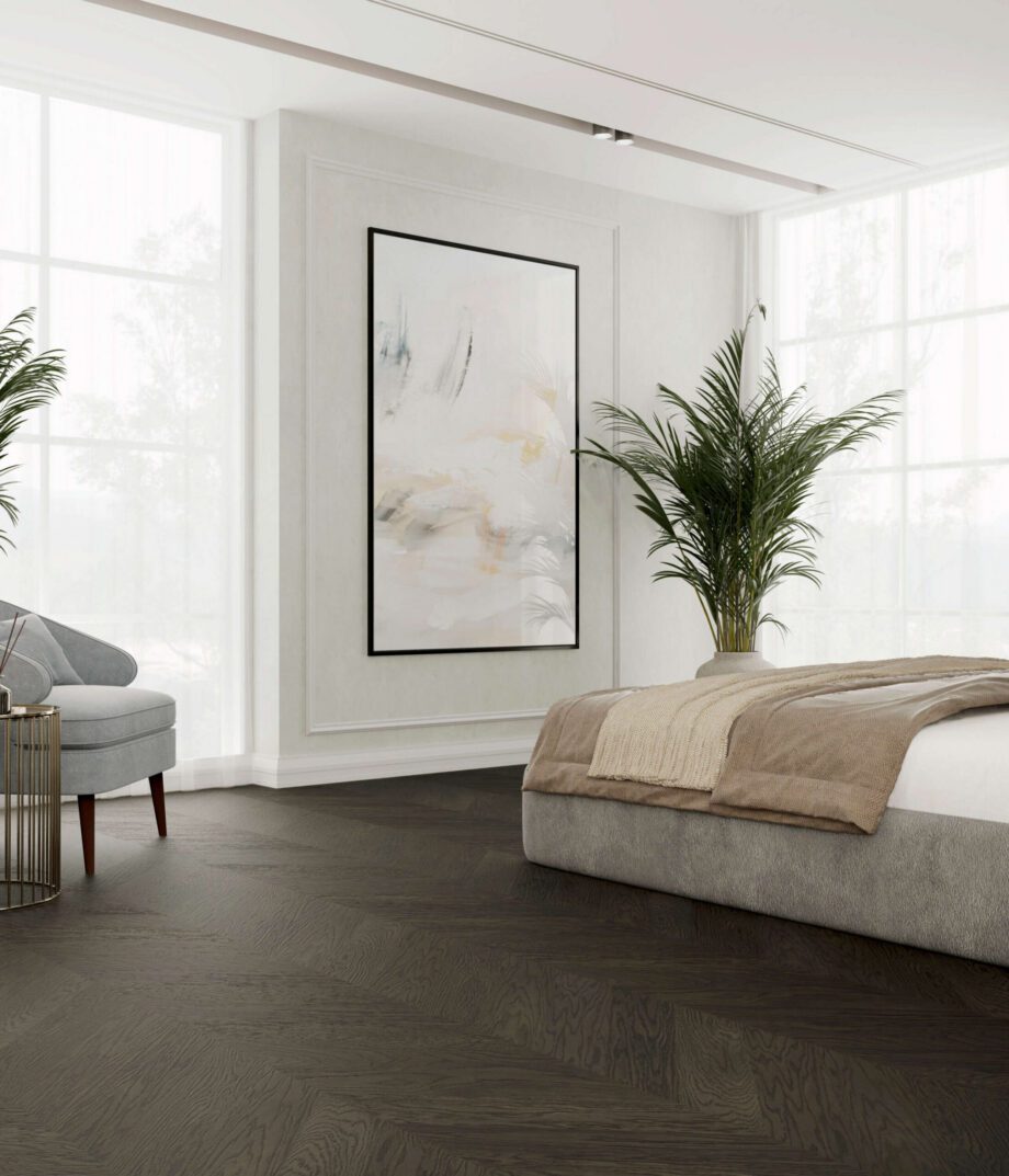Французская ёлочка дуб Esta Nova Eco Elite Lava Grey экстраматовый лак – крупный план Французская ёлочка дуб Esta Nova Eco Elite Lava Grey экстраматовый лак – 3