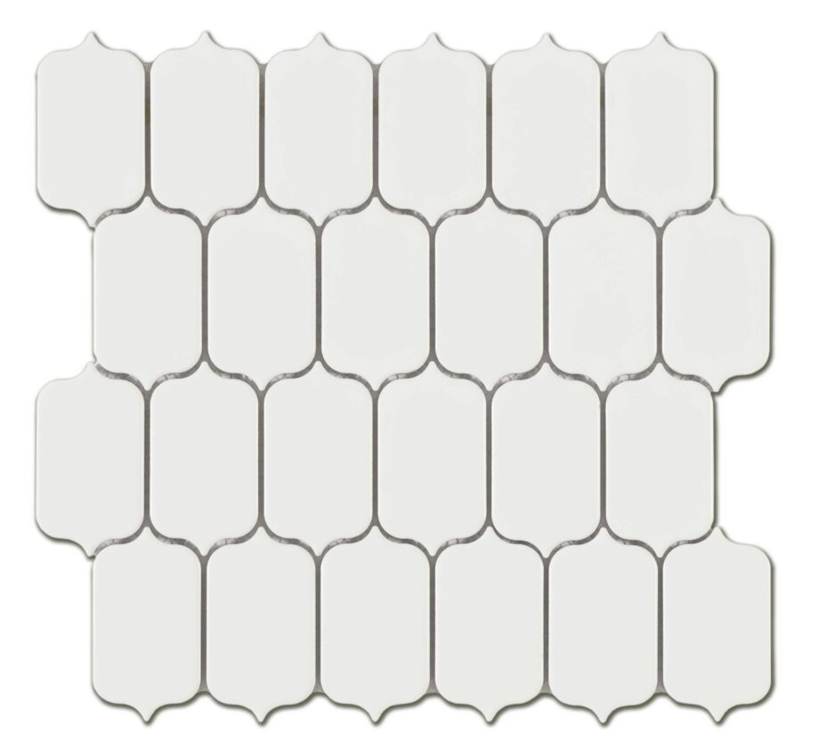 Керамическая мозаика Tech Lantern White, 26x27 см, 6,5 мм, белый