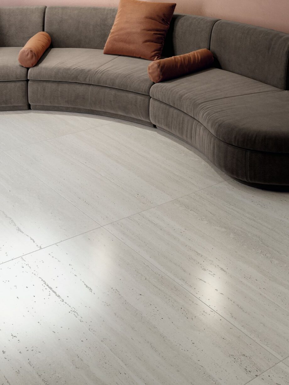 Керамогранит под камень ABK Sensi Roma White, 80x80 см, 8,5 мм, натуральная матовая, противоскользящая R10 – 4