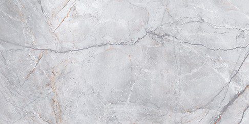 Матовая напольная плитка из керамогранита под мрамор Silver Heels, 60x120 см, 8 мм, серый, R9