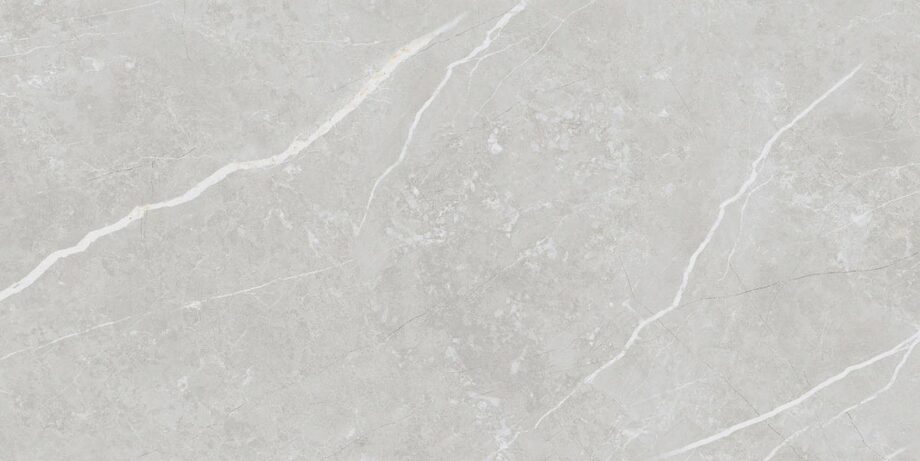 Полированная напольная плитка из керамогранита под мрамор Tau Elite Silver Pol, 30x60 см, 9,5 мм, серебристо-серый, ректифицированная
