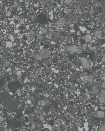 Матовая напольная плитка из керамогранита под терраццо Tau Clemon Graphite, 60x60 и 60x120 см, графитовый, R10, ректифицированная