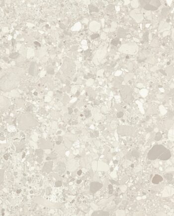 Матовая напольная плитка из керамогранита под терраццо Tau Clemon Ivory, 60x60 и 60x120 см, цвет слоновой кости, R10, ректифицированная