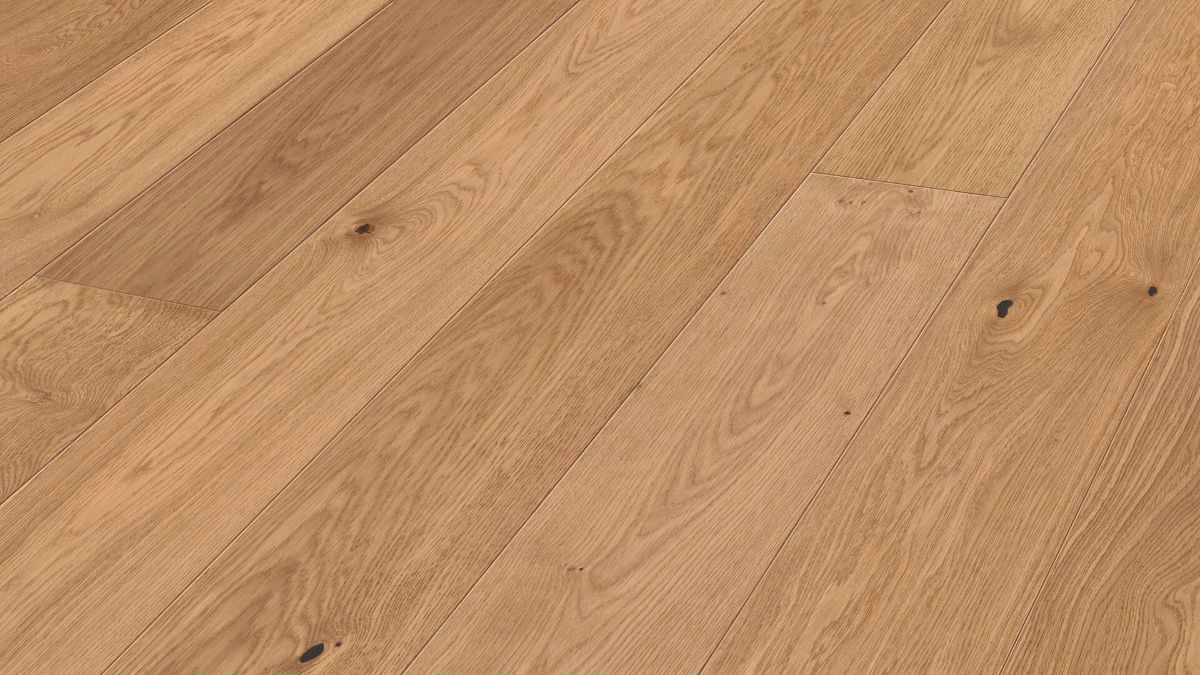 Дубовый пол Meister, Natureflex HD 100, Oak lively 20013, 1 полоса, 2200 x 210 мм, брашированная, ультраматовый лак