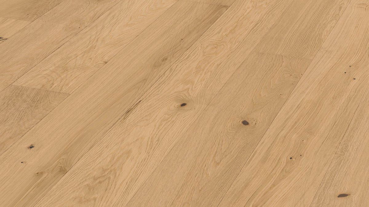 Дубовый пол Meister, Natureflex HD 100, Cream oak lively 20015, 1 полоса, 2200 x 210 мм, брашированная, ультраматовый лак