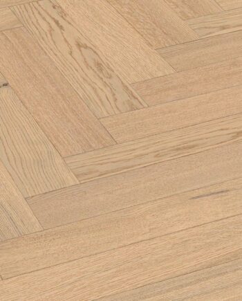Паркет ёлочка Meister, Lindura HS 500, Classic oak cream white 20231, ёлочка, 700 x 140 мм, брашированная, ультраматовый лак