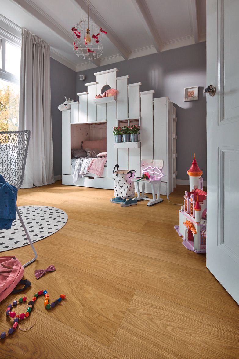 Дубовый паркет Meister, Lindura HD 400, Natural oak 08913, 1 полоса, 2600 x 320 мм, брашированная, ультраматовый лак
