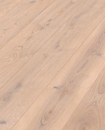 Дубовый паркет Meister, Longlife PD 400, Authentic off-white oak 09017, 1 полоса, 2200 x 180 мм, брашированная, ультраматовый лак