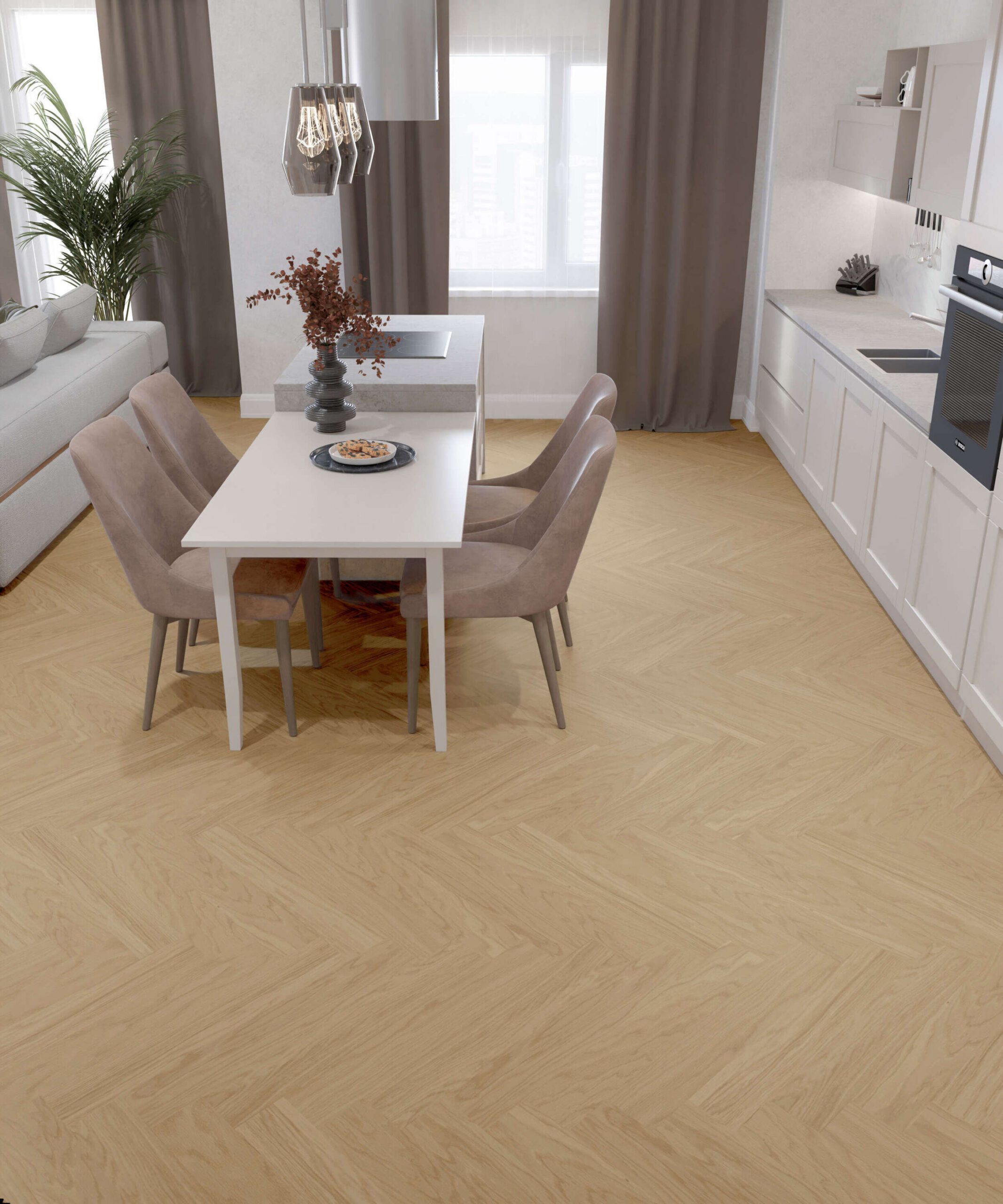 Паркет ёлочкой дуб Esta Nova Eco Elite Pure Line экстраматовый лак – 3