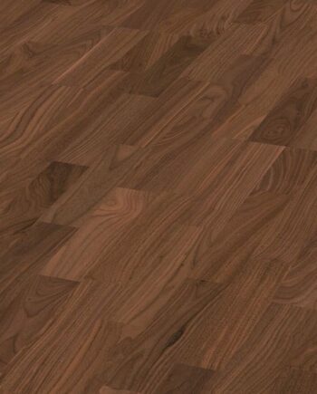 Паркет из ореха Meister, Longlife PC 200, American walnut harmonious 09043, 3 полосы, 2400 x 200 мм, брашированная, ультраматовый лак