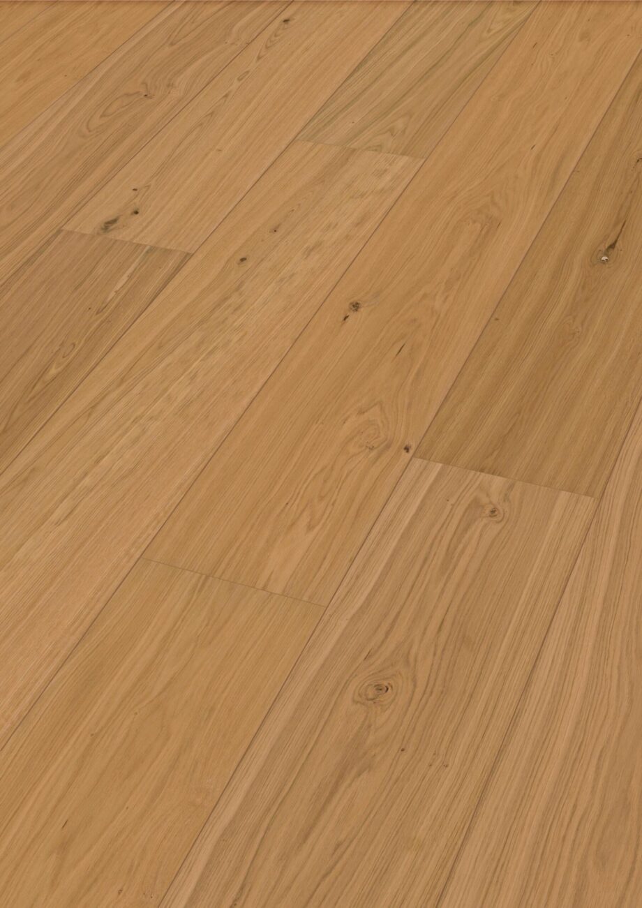 Паркетная доска дуб Meister Lindura Natural oak 320mm, брашированная, 1 полоса, натуральное масло